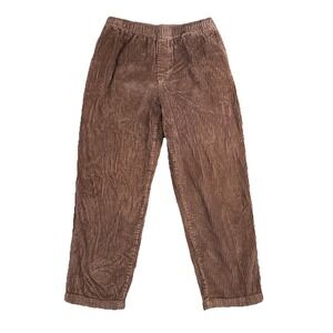 Urban Outfitters‎ Brown Corduroy straightleg Pants Sz M drawstring waist pockets